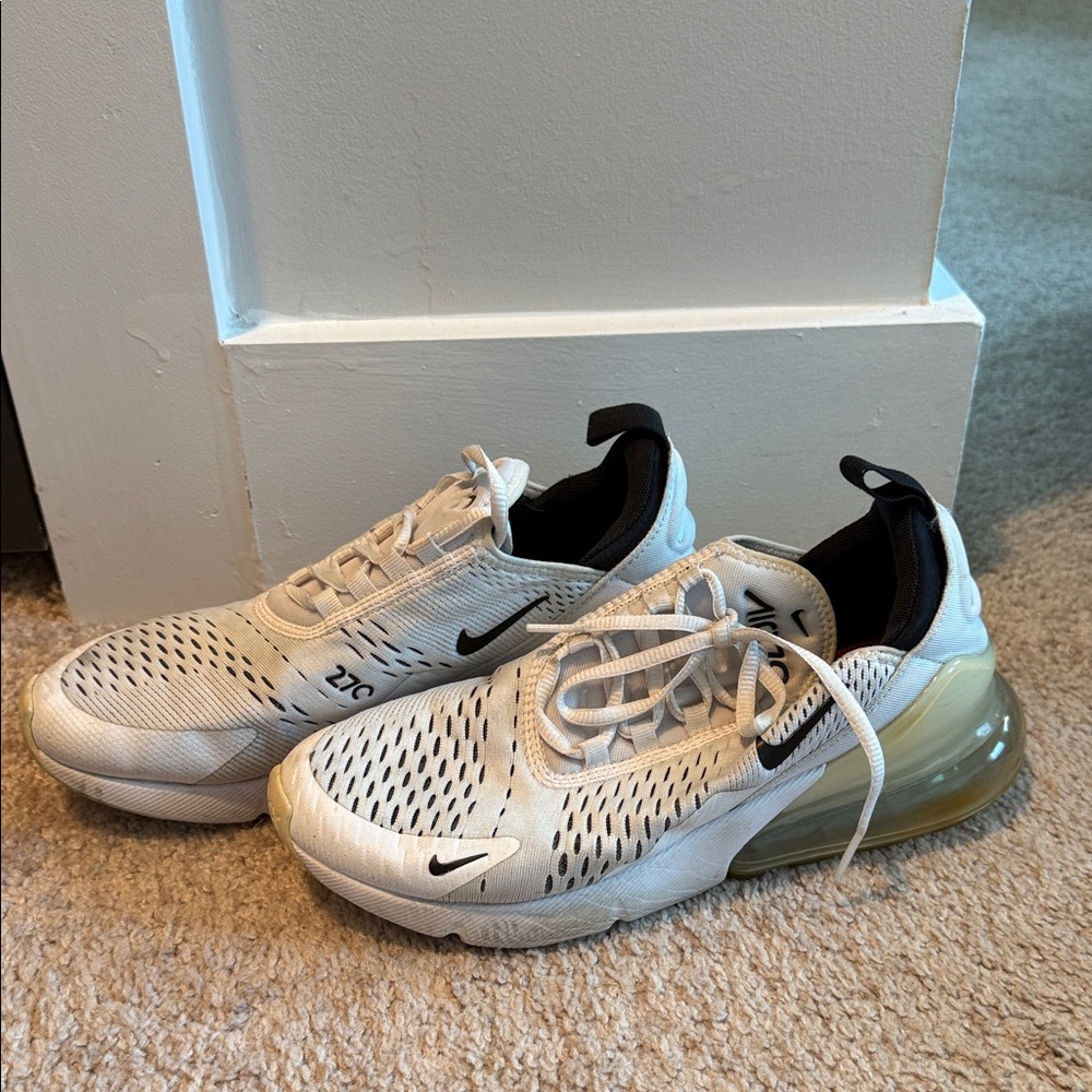 Nike Air Max 270 Cream Black Sneakers